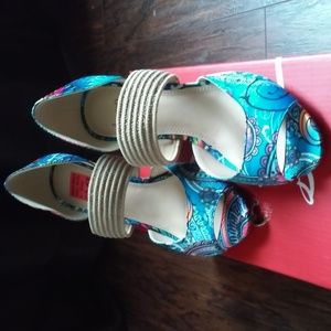 BLUE MULTI SHOES